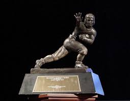 The Heisman trophy, representing a potential award for an OU player.